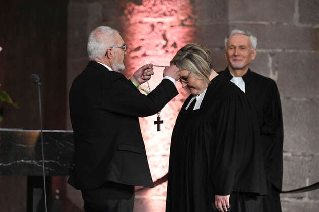 The first bishop of the Protestant Church in Baden, Heike Springhart photo , was officially inaugurated into her office on Sunday Copyright: epd-bild UlixDeck EDITORIAL USE ONLY