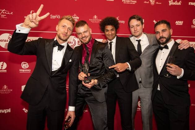 2022 04 11 19 18 51 LEUSDEN The Haarlem band Chef Special wins an Edison for a video clip during the presentation of the Edison Pop prizes 2022 ANP KIPPA PAUL BERGEN netherlands out belgium out  Copyright: xx x446972482x originalFilename: 446972482.jpg