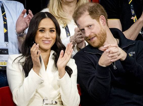 2022 04 17 11 28 00 THE HAGUE The Duke and Duchess of Sussex, Prince Harry and his wife Meghan Markle, visit the sitting volleyball section of the fifth edition of the Invictus Games, an international sporting event for servicemen and veterans who have been psychologically or physically injured during their military work ANP SEM VAN DER WAL netherlands out belgium out  Copyright: xx x447216289x originalFilename: 447216289.jpg