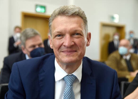 The newly elected state parliament will meet on Monday 25 04 2022 in Saarbrücken for its first plenary session In the constituent meeting, the minister president and state parliament president are to be elected In the picture Stephan Toscani MdL, CDU bub