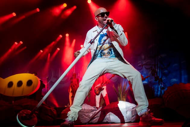 There is Friday rock in Tivoli, where the Danish band Aqua gives a concert, Friday 29 April 2022, Copenhagen  Copyright: MartinxSylvestx COP10672 spdk20220429-231730-L