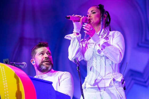 There is Friday rock in Tivoli, where the Danish band Aqua gives a concert, Friday 29 April 2022, Copenhagen  Copyright: MartinxSylvestx COP10672 spdk20220429-232427-L