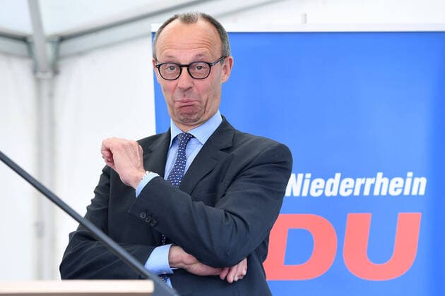 Election campaign appointment of Friedrich Merz in NRW on 05 05 2022 in Kleve Friedrich Merz, Federal Chairman of the CDU, Chairman of the CDU CSU Bundestag faction xstx