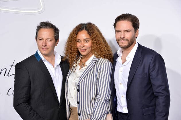 Tristan Puetter , Joy Denalane and Daniel Bruehl Montblanc House Opening Event House Montblanc Hamburg 10 05 2022