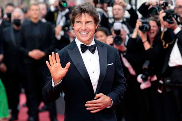 Tom Cruise at the premiere of the feature film Top Gun Maverick at the Festival de Cannes 2022 75 Cannes International Film Festival at the Palais des Festivals Cannes, 18 05 2022. Foto:xS.xGabschx xFuturexImage
