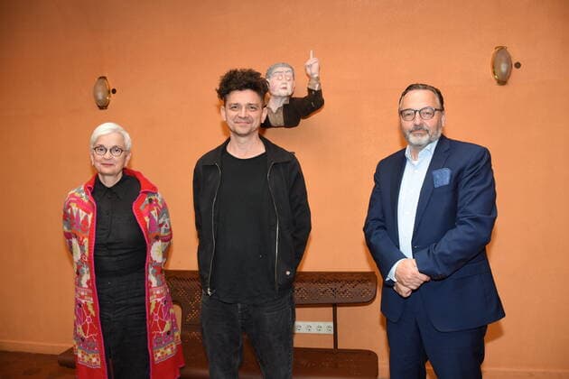 Barbara Mundel Artistic Director Gregorz Jarzyna Director Warsaw Anton Biebl Cultural Director Munich Munich 23 05 2022 Kammerspiele Schedule Press Conference Munich
