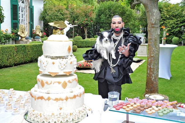 Birthday Garden Party at ChÃ¢teau POMPÖÖS Star designer Harald Glööckler on the occasion of his birthday garden party on 30 05 2022 at ChÃ¢teau POMPÖÖS Kirchheim Weinstraße 20220530MWI17706
