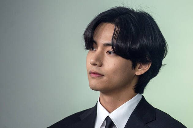 Kim Tae-hyung, a member of the Korean Pop band BTS, looks on during the daily press briefing at the White House in Washington, DC on Tuesday, May 31, 2022. Afterwards, BTS met with President Joe Biden in the Oval Office to discuss Anti-Asian discrimination and Asian inclusion and representation.  WAP20220531207 BONNIExCASH