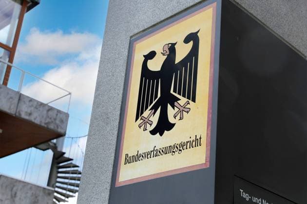 Close-up of the mailbox of the Federal Constitutional Court in Karlsruhe Copyright: xx