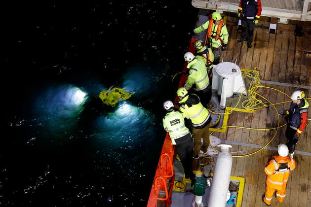 A new survey of M S Estonia on board VOS Sweet in the Baltic Sea on June 09, 2022 Using a ROV remotely operated vehicle , a photogrammetric survey is being carried out 852 people died when MS Estonia sank on September 28, 19  Copyright: xStefanxJerrevang TTx ESTONIA INVESTIGATION
