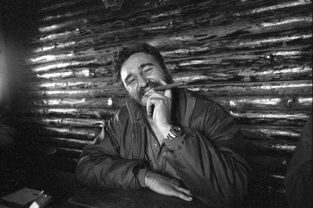Fidel Castro, friendly portrait, portrait, portrait, cropped single image, single subject,, bust portrait, with a cigar, smoking, smoker, in 1967 in Cuba Fidel CASTRO actually Fidel Alejandro Castro Ruz , Cuba, politics, head of government of Cuba SW shot,