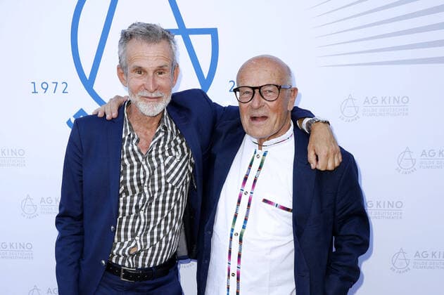 Ulrich Matthes and Volker Schlöndorff at the 50 years AG Kino Gilde ceremony on 23 06 2022 in Berlin 50 years AG Kino Gilde ceremony in Berlin