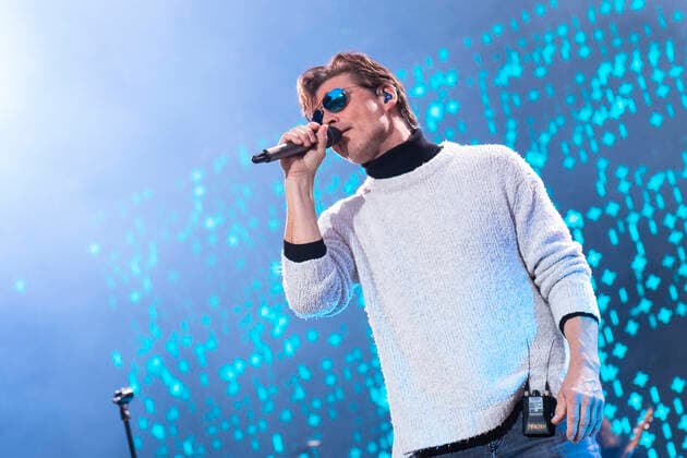 a-ha Bergen, Norway. 15th, June 2022. The Norwegian pop group a-ha performs a live concert during the Norwegian music festival Bergenfest 2022 in Bergen. Here singer Morten Harket is seen live on stage. Bergen Norway  Copyright: xGonzalesxPhoto JarlexH.xMoex