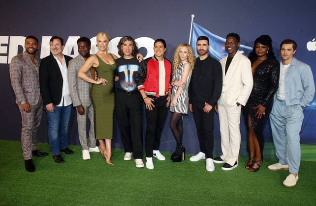 Bilder des Jahres 2022, Entertainment 07 Juli Entertainment Themen der Woche KW29 Entertainment Bilder des Tages 18 July 2022 - Beverly Hills, California - Kola Bokinni, Jeremy Swift, Sam Richardson, Hannah Waddingham, James Lance, Cristo Ferno¡ndez, Juno Temple, Brett Goldstein, Toheeb Jimoh, Sarah Niles, Phil Dunster, Los Angeles FYC Special Screening of Apple TV+ s Ted Lasso held at The Maybourne Beverly Hills in Beverly Hills. Beverly Hills USA - ZUMAa123 20220718_zaa_a123_062 Copyright: xFSx