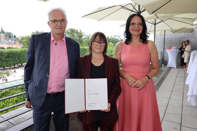 Award Ö State Prize for European Literature Salzburg, Mozarteum, 27 07 2022 Anton THUSWALDNER, Ali SMITH, Andrea MAYER
