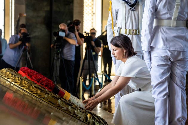 German Foreign Minister Annalena Baerbock to lay a wreath at the Atatuerk Mausoleum in Ankara, 30 07 2022 Ankara Turkey Copyright: xLeonxKuegelerx