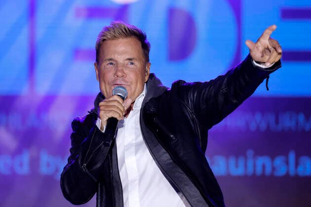 Singer Dieter Bohlen during his stage comeback as part of the open air concert favorite songs Germanys biggest earworm spectacle by Markus Krampe Entertainment in the Bonn Rheinaue Bonn, 06 08 2022 NRW Germany Copyright: xChristophxHardtx