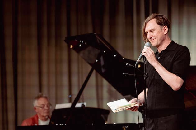 6 8 2022 Actor Lars Eidinger at a reading of Bertolt Brechts Hauspostille at Kultursommer Semmering