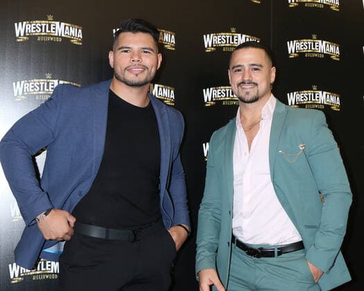 August 11, 2022, Los Angeles, CA, USA: LOS ANGELES - AUG 11: Los Lotharios at the WrestleMania Launch Party at SoFi Stadium on August 11, 2022 in Los Angeles, CA Los Angeles USA - ZUMAb170 20220811_zap_b170_024 Copyright: xKayxBlakex