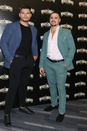 August 11, 2022, Los Angeles, CA, USA: LOS ANGELES - AUG 11: Los Lotharios at the WrestleMania Launch Party at SoFi Stadium on August 11, 2022 in Los Angeles, CA Los Angeles USA - ZUMAb170 20220811_zap_b170_029 Copyright: xKayxBlakex
