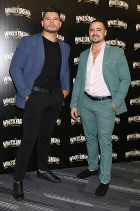 August 11, 2022, Los Angeles, CA, USA: LOS ANGELES - AUG 11: Los Lotharios at the WrestleMania Launch Party at SoFi Stadium on August 11, 2022 in Los Angeles, CA Los Angeles USA - ZUMAb170 20220811_zap_b170_035 Copyright: xKayxBlakex