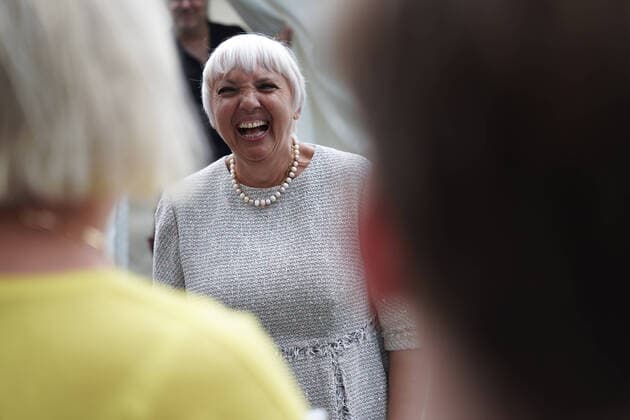 Minister of State for Culture Claudia Roth 20 8 2022 Minister of State for Culture Claudia Roth at the Federal Government Open Day in Chancellor Park Berlin Berlin GER