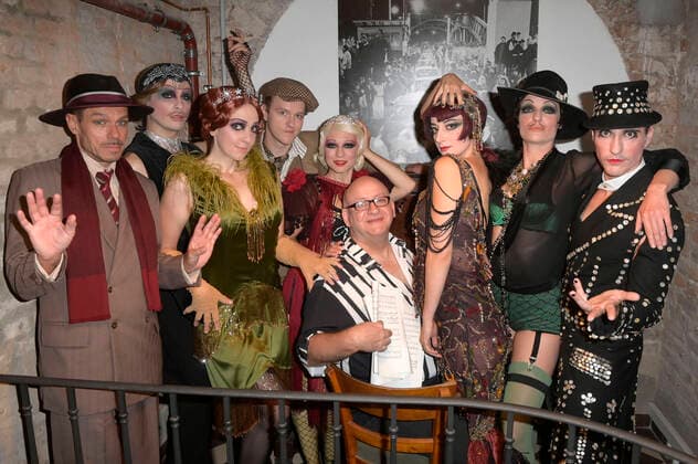 Torsten Stoll, Robert Lankester, Cindy Walther, Peter Grünberg, Carolin Schönemann, Harry Ermer, Jasmin Eberl, Tara Randell and Oliver Urbanski at the photo session for Cabaret Das Berlin Musical at the Verein Berliner Unterwelten Berlin, 23 08 2022 Foto:xF.xKernx xFuturexImage