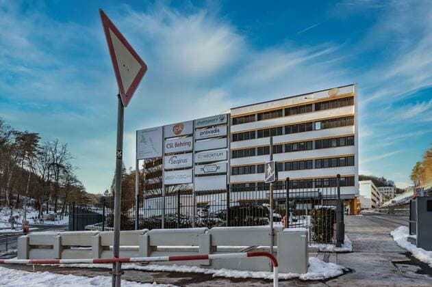 BIONTECH Headquarters in Marburg, MARBURG, GERMANY - 2021.02:13: BIONTECH Headquarters in MARBURG GERMANY HESSE. BioNTech, formed from English Biopharmaceutical New Technologies Biotechnology company based in Marburg., MARBURG, GERMANY - 2021.02:13: BIONTECH Headquarters in MARBURG GERMANY HESSE. BioNTech, formed from English Biopharmaceutical New Technologies Biotechnology company based in Marburg., 14.02.2021, Copyright: xColourx Panthermedia29612395.jpg