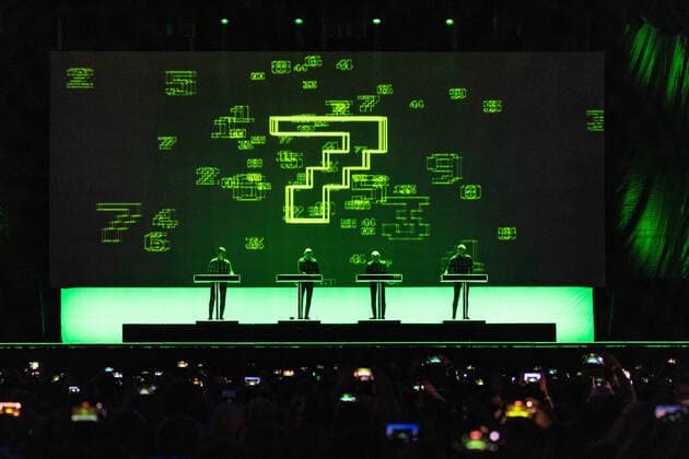 The Düsseldorf band Kraftwerk with their Kraftwerk 3D Tour at their live performance at the unique concert series on the Hofgartenwiese in Bonn An event of E L Hartz Promotion GmbH 28 08 2022