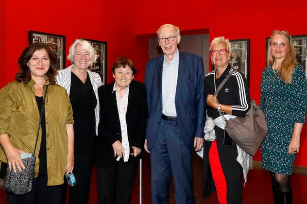 Eva Mattes, Alice Agneskirchner, Erika Gregor, Ulrich Gregor, Doris Dörrie and Sandra Ehlermann at the premiere of the documentary film Komm mit mir in das Cinema Die Gregors at Arsenal Kino Berlin, 31 08 2022 Foto:xA.xBuggex xFuturexImage