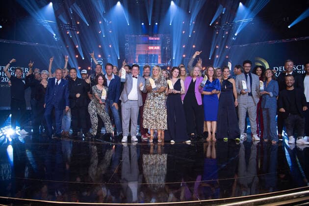 Final picture with all award winners, award ceremony of the German Radio Award 2022 in Hamburg on 08 09 2022,