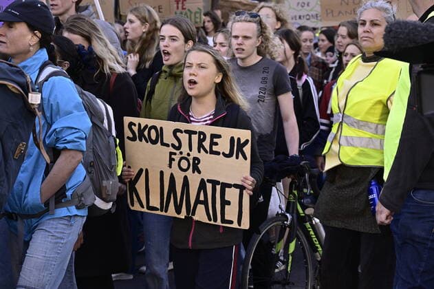 Greta Thunberg participates when Fridays For Futures organizes a climate strike in connection with the general elections in Sweden, Stockholm, September 09, 2022 STOCKHOLM Sweden x10090x  Copyright: xClaudioxBresciani TTx FRIDAYS FOR FUTURE
