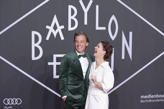Volker Bruch, Liv Lisa Fries, Germany, Berlin, world premiere of the new season of the nationally and internationally acclaimed TV series BABYLON BERLIN, on September 20, 2022 at the Delphi Filmpalast.
