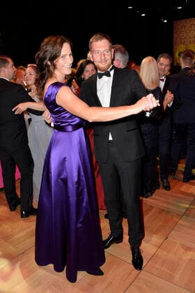 Michael Kretschmer Prime Minister of the Free State of Saxony and wife Annett Hofmann at the Leipzig Opera Ball in Leipzig 24 09 2022