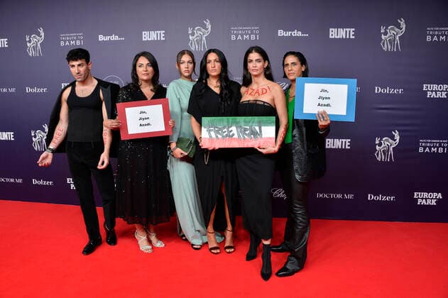 Guests and Minu Barati and Shermine Shahrivar Tribute to Bambi Help for Children in Need at the Hotel Central District in Berlin on 05 10 2022