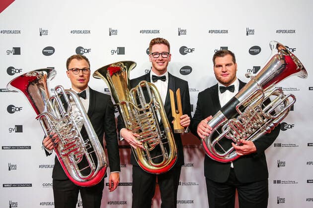 Trio 21meter60 at the OPUS Klassik Award 2022 ceremony in the Konzerthaus Berlin am Gendarmenmarkt OPUS Klassik 2022