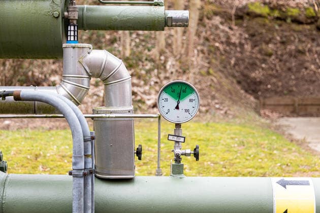 Gas storage facility to supply gas to the population near Kiel