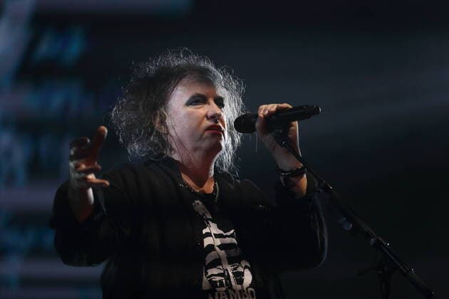 Robert Smith of The Cure at a concert at the Mercedes Benz Arena in Berlin, 18 October 2022 The Cure concert Berlin