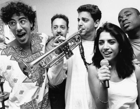 RECORD DATE NOT STATED Sacha Baron Cohen, British comedian, 1992. Artist: Unknown Copyright:xFromxthexJewishxChroniclexArchive HeritagexImagesx IMAGO ,1198338 ! ACHTUNG: AUFNAHMEDATUM GESCHÄTZT!  Copyright:FromxthexJewishxChroniclexArchive HeritagexImagesx IMAGO