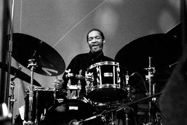 RECORD DATE NOT STATED Billy Higgins, Brecon Jazz Festival, Powys, Wales, August 2000. Artist: Brian O Connor. Copyright:xImagesxofxJazz HeritagexImagesx IMAGO ,2636483 ! ACHTUNG: AUFNAHMEDATUM GESCHÄTZT!  Copyright:ImagesxofxJazz HeritagexImagesx IMAGO