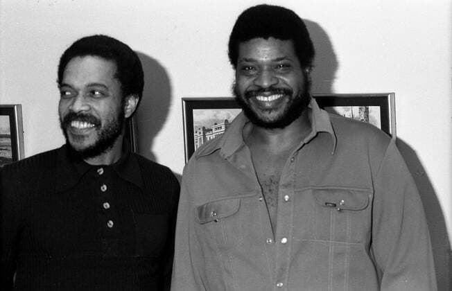 RECORD DATE NOT STATED George Coleman and Billy Higgins, London, 1976. Artist: Brian O Connor. Copyright:xImagesxofxJazz HeritagexImagesx IMAGO ,2648543 ! ACHTUNG: AUFNAHMEDATUM GESCHÄTZT!  Copyright:ImagesxofxJazz HeritagexImagesx IMAGO