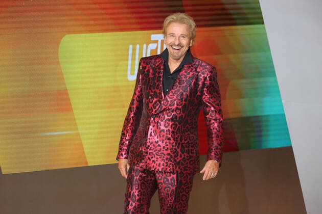 ZDF Wetten , dass TV host Thomas Gottschalk during the ZDF TV show Wetten , dass on 19 11 2022 live from Friedrichshafen 20221119SBK0089
