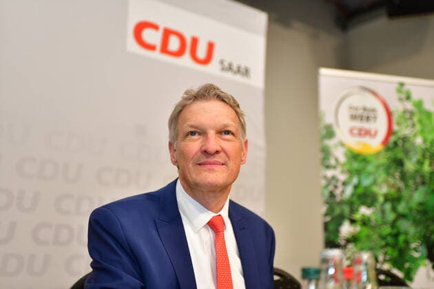 Stephan Toscani at the small party conference of the Saar CDU on Tuesday 22 11 2022 in Saarbrücken The party has to fight with some difficulties bub