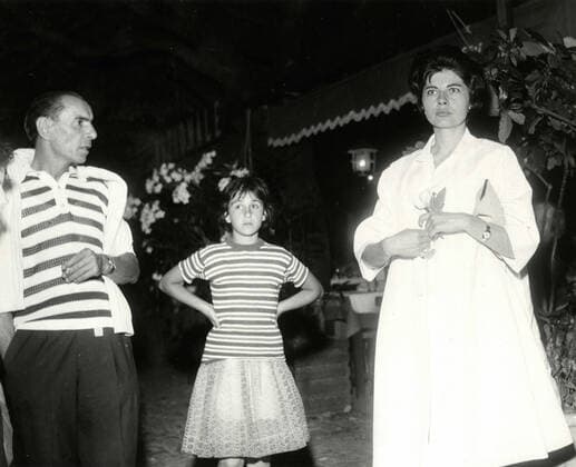 Empress Soraya Esfandiary-Bakhtiary of Iran on her holidays, Portofino, Italy 1960s 