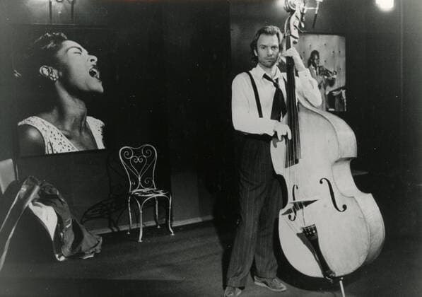 English singer and actor Sting in the movie Stormy Monday, UK 1988 