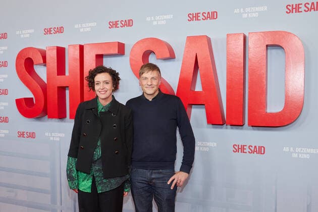 Maria Schrader and Hansjoerg Weißbrich German premiere of SHE SAID at Kino International in Berlin on 29 11 2022 Premiere SHE SAID