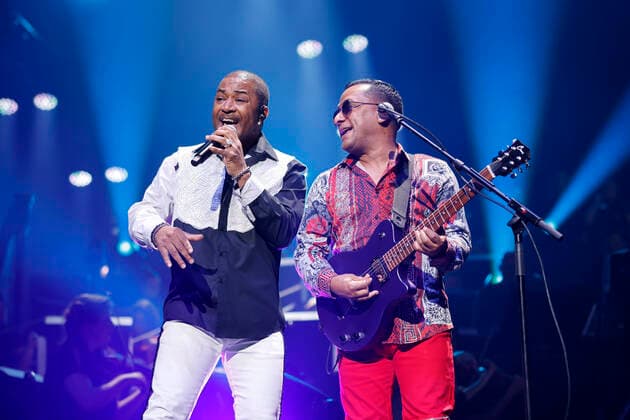 Singer Shawn D McQuiller and guitarist Rick Marcel of the band Kool The Gang live at the Night of the Proms 2022 at Lanxess Arena Cologne, 03 12 2022 NRW Germany Copyright: xChristophxHardtx