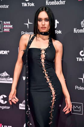 Kayla Shyx at the 23 award ceremony of the 1Live Krone 2022 in the Jahrhunderthalle Bochum, 08 12 2022 Foto:xN.xKubelkax xFuturexImage