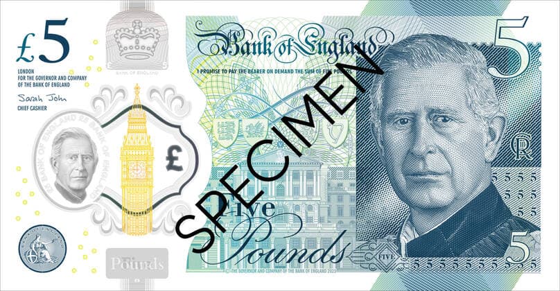 Bilder des Jahres 2022, Entertainment 12 Dezember Entertainment Themen der Woche KW51 Entertainment Bilder des Tages Großbritannien, Bank of England präsentiert Banknoten mit Konterfei von König Charles III. , A supplied image obtained on Tuesday, December 20, 2022, of The Bank of England?s first bank notes featuring King Charles. Five, 10, 20 and 50-pound bank notes featuring a portrait of King Charles III have been unveiled by the Bank of England but won t be in circulation until 2024. ( NO ARCHIVING, EDITORIAL USE ONLY, NO USE IN BOOKS WITHOUT CONSENT AustraliaAustralia Copyright: xSUPPLIEDx 20221220001744502855
