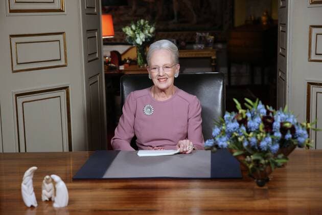 31-12-2022 Denmark New Years speech of Queen Margrethe at Christian IX Mansion at Amalienborg palace. Â  Copyright: xPPEx